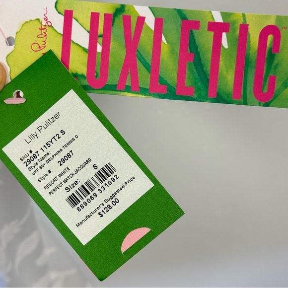 NWT Lilly Pulitzer UPF 50+ Delphina Tennis Dress White Small Athleisure - Picture 10 of 15
